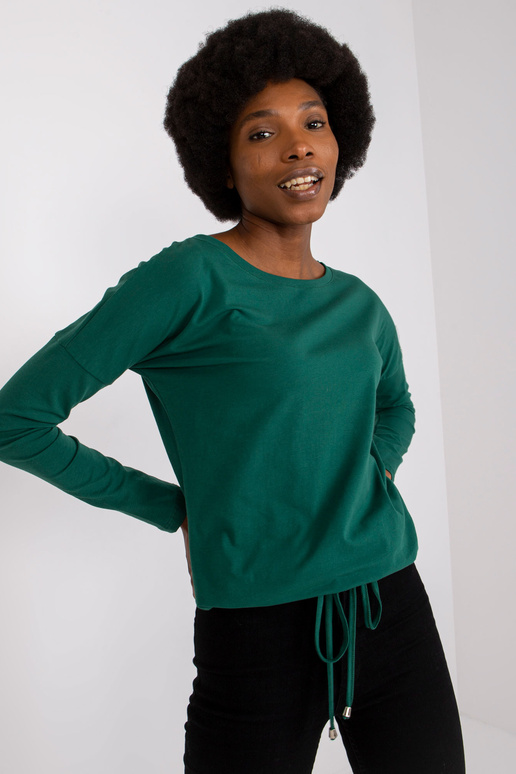 Karlas tumši zaļa blūze