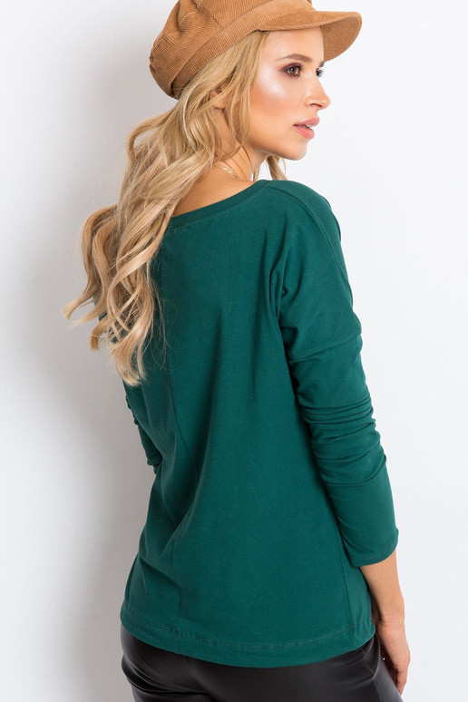 Karlas tumši zaļa blūze