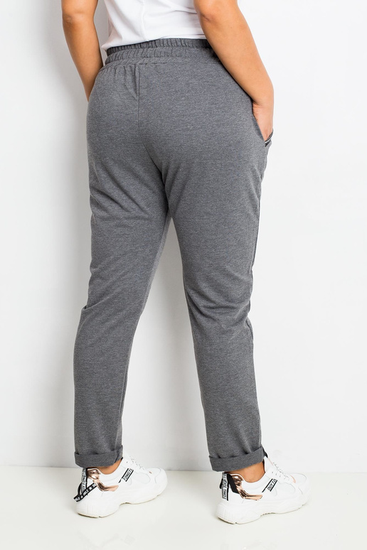 Tumši pelēkas liela izmēra bikses Savage