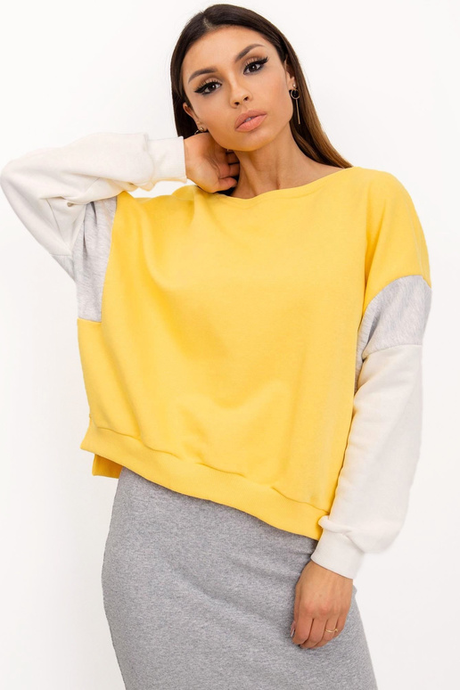 RUE PARIS Dzeltens Mona džemperis