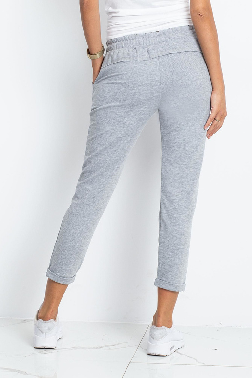 Pelēkas melanžas bikses Pietuvināmas