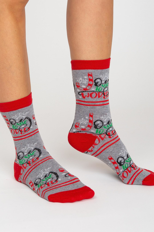 Ziemassvētku apdrukas zeķes, 3 pāri
