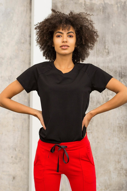 FOR FITNESS Melns Layla t-krekls