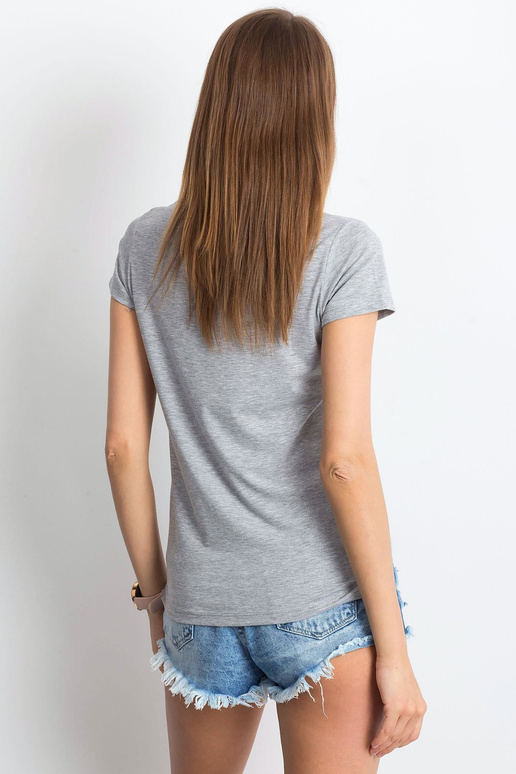 Pelēks melanžs T-krekls Kvadrāts Pelēks melanžs T-krekls Kvadrāts