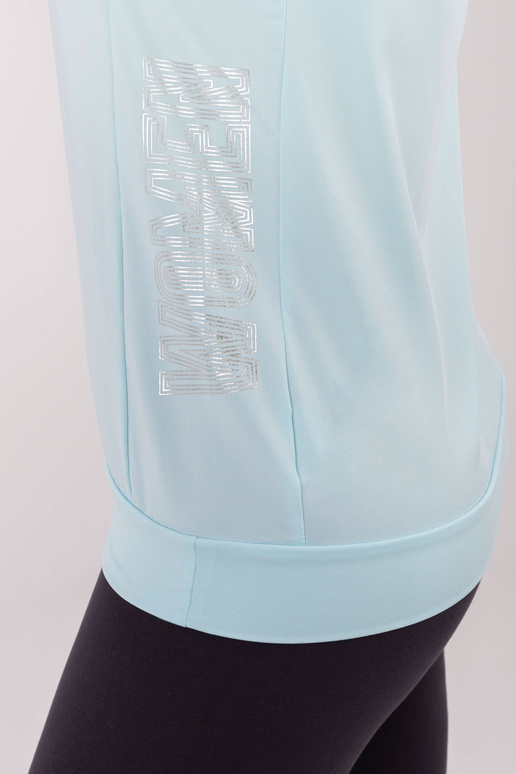 TOMMY LIFE Gaiši zils kapucis