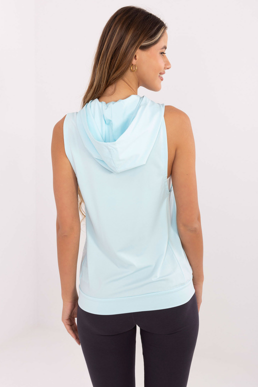 TOMMY LIFE Gaiši zils kapucis