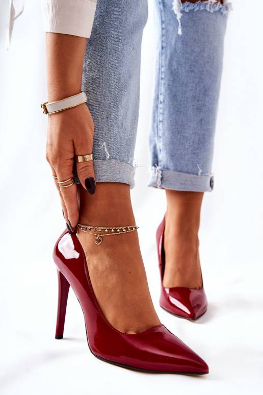 Laque augstpapēžu kurpes apavi ar... Laque augstpapēžu kurpes apavi ar...