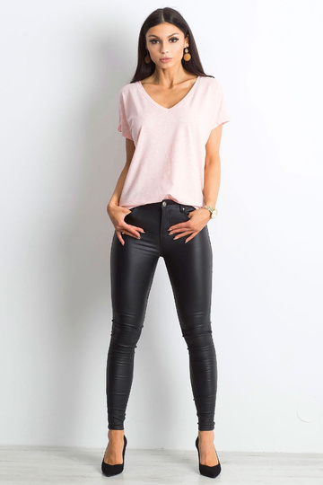 Gaiši rozā melanža t-krekls...