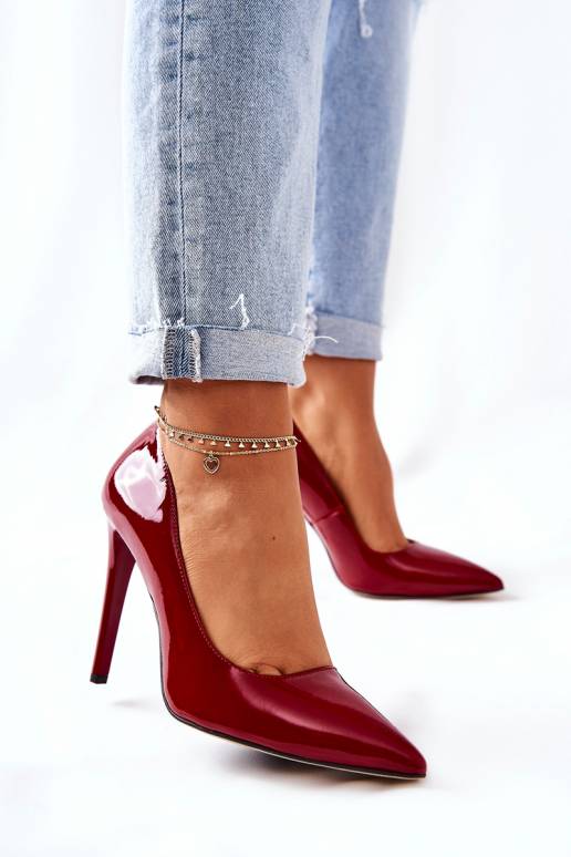 Laque augstpapēžu kurpes apavi ar... Laque augstpapēžu kurpes apavi ar...