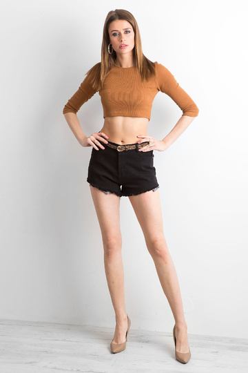 Melni džinsa šorti 2