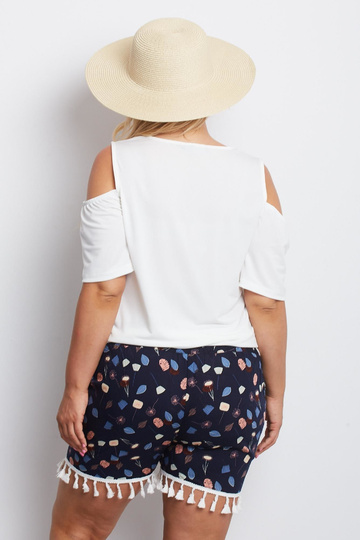 Tumši zili liela izmēra šorti 2