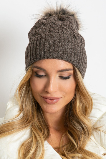 Tumši brūna cepure ar... 2