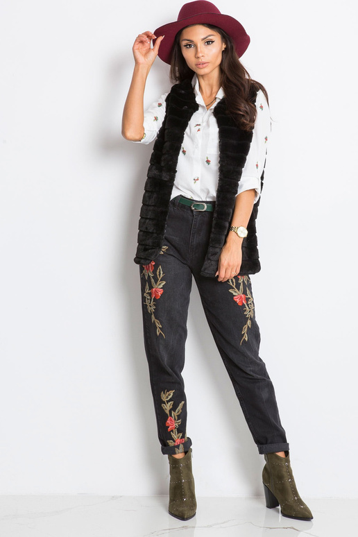 Melna, mīksta veste OCH BELLA