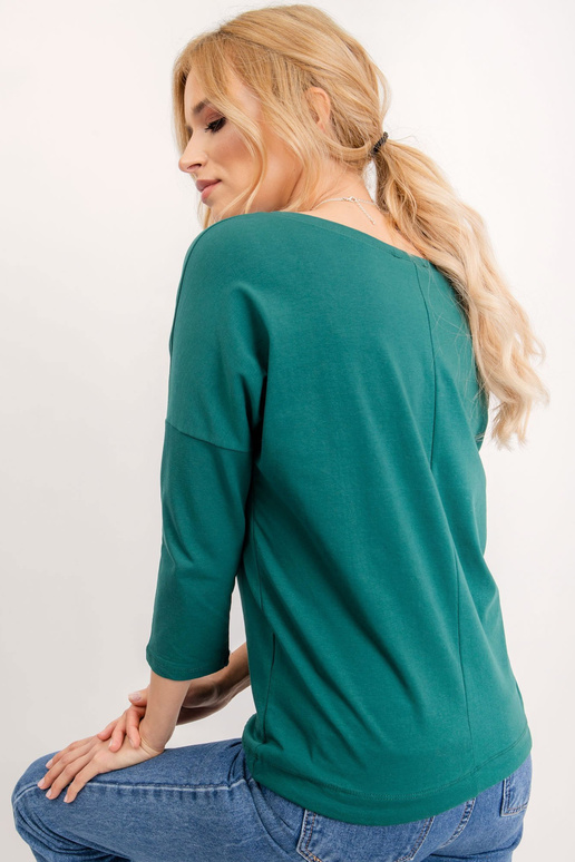 Tumši zaļa blūze Fiona