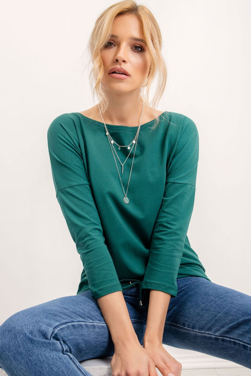 Tumši zaļa blūze Fiona