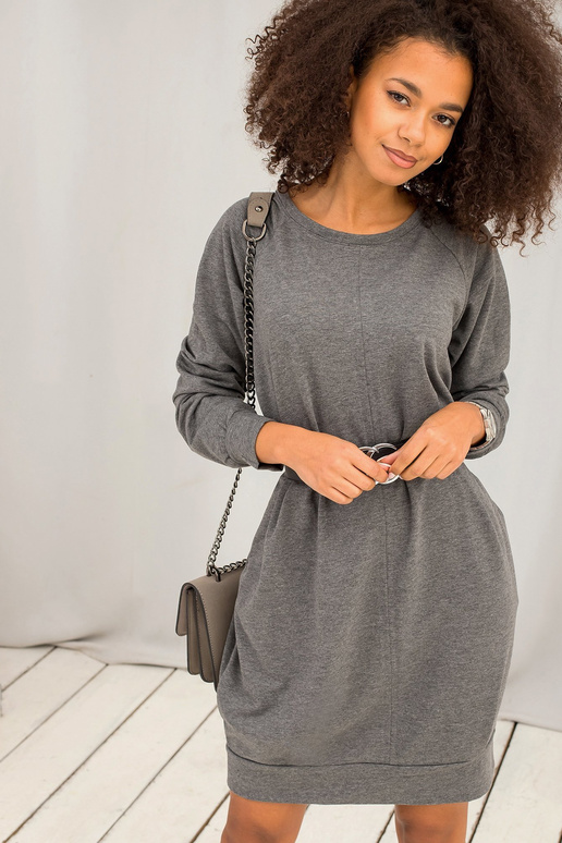 Tumši pelēka kleita Kristīne Tumši pelēka kleita Kristīne