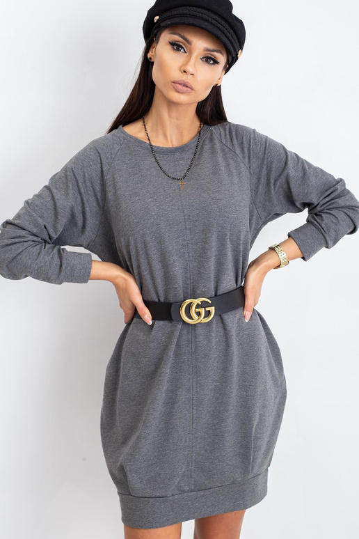 Tumši pelēka kleita Kristīne Tumši pelēka kleita Kristīne