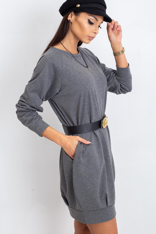 Tumši pelēka kleita Kristīne Tumši pelēka kleita Kristīne