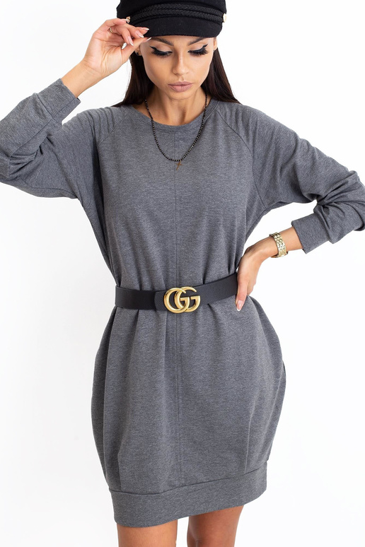 Tumši pelēka kleita Kristīne Tumši pelēka kleita Kristīne