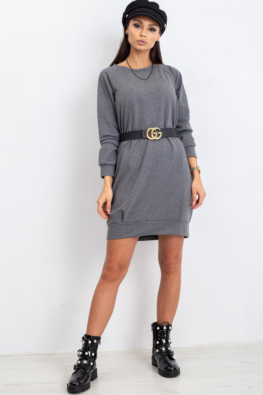 Tumši pelēka kleita Kristīne Tumši pelēka kleita Kristīne