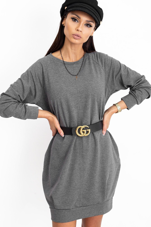 Tumši pelēka kleita Kristīne Tumši pelēka kleita Kristīne