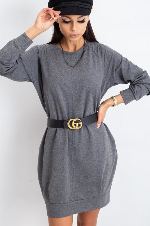 Tumši pelēka kleita Kristīne Tumši pelēka kleita Kristīne