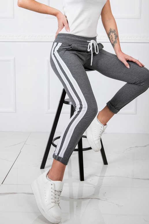 Tumši pelēkas Laney bikses Tumši pelēkas Laney bikses