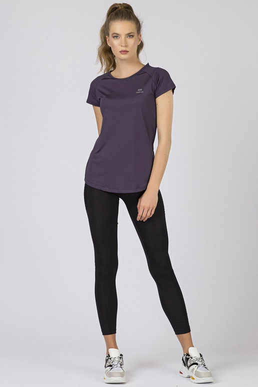 TOMMY LIFE violets sieviešu t-krekls