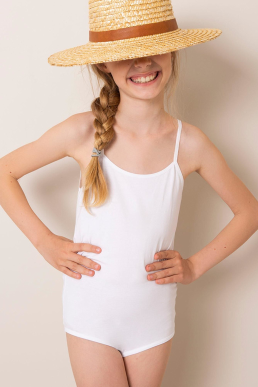 Balts bodijs meitenei