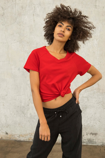 FITNESS Sarkans t-krekls Layla