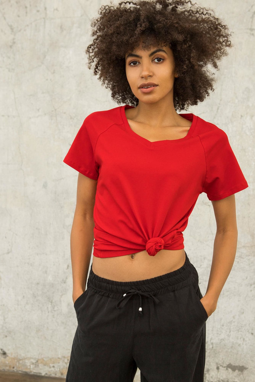 FITNESS Sarkans t-krekls Layla FITNESS Sarkans t-krekls Layla