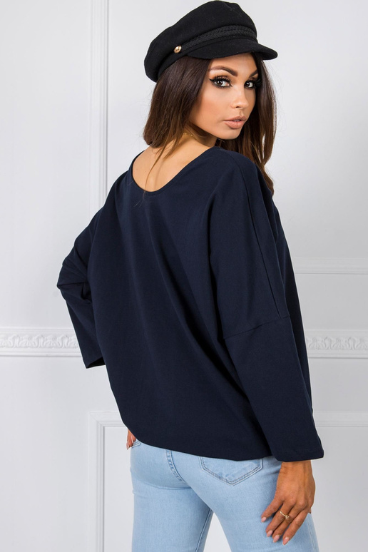 Tumši zila blūze Serafine