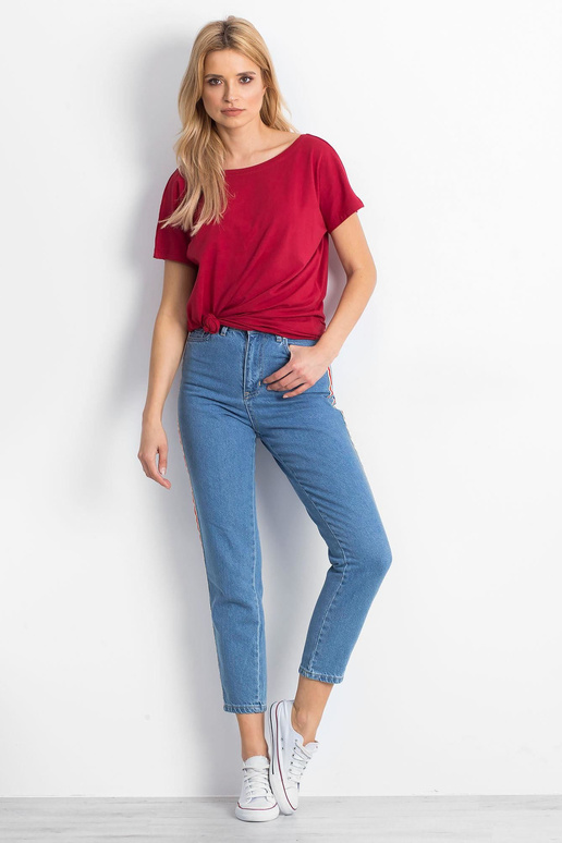 Burgundijas Fire T-krekls