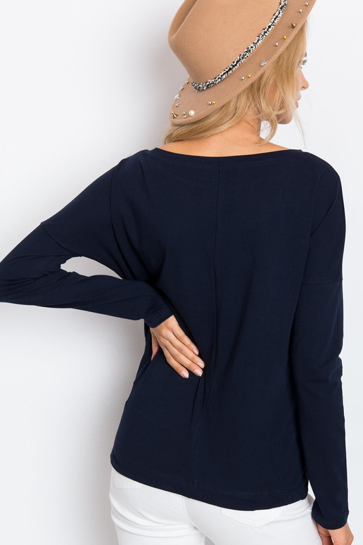 Tumši zila blūze Carla