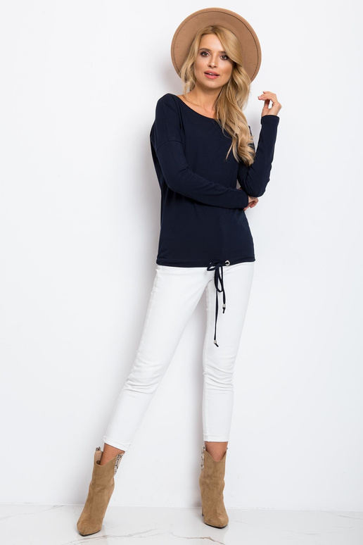 Tumši zila blūze Carla