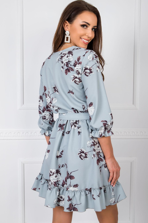 Pelēka Polly kleita