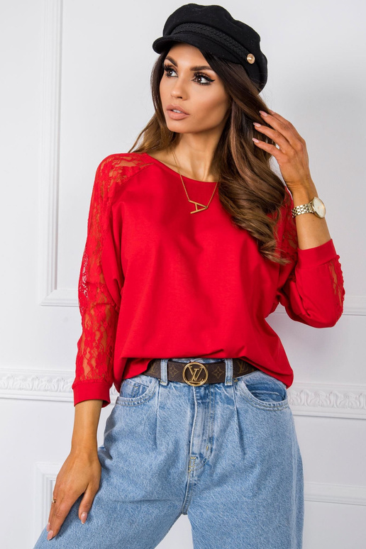 Sarkana blūze Shangri RUE PARIS