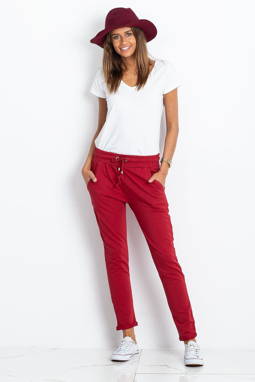 Cadence Burgundy bikses