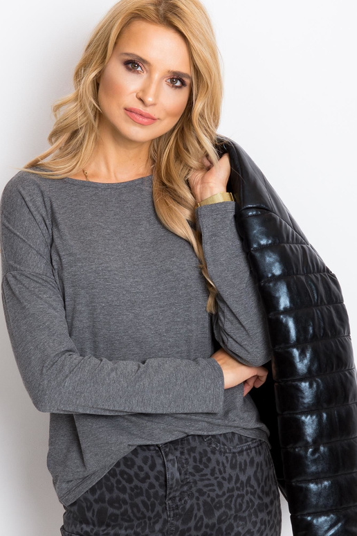 Tumši pelēka debesu blūze