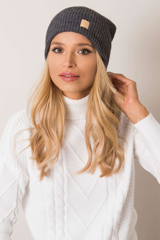 Tumši pelēka pupiņa ar pomponu RUE PARIS