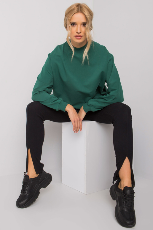 Tumši zaļš Twist džemperis