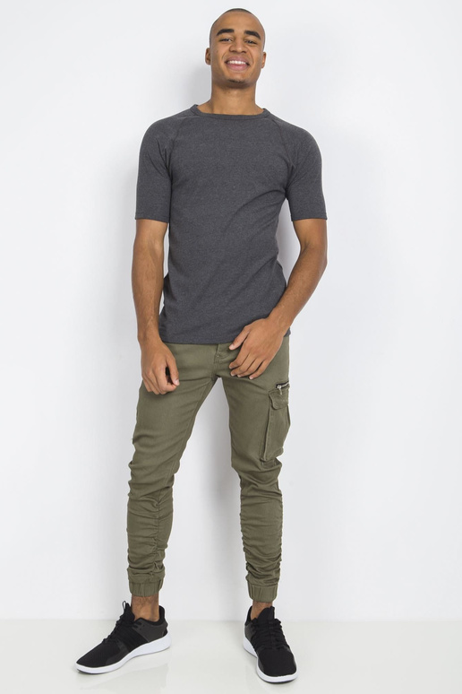 Tumši pelēks vīriešu termo T-krekls