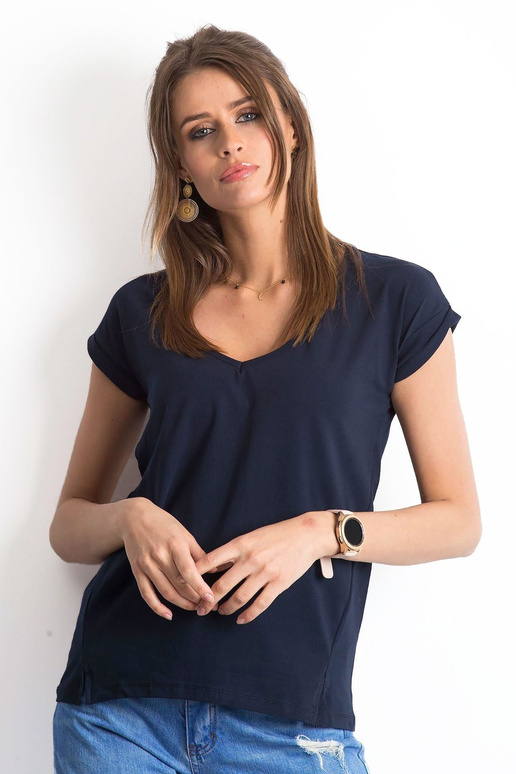 Tumši zils Vibes t-krekls