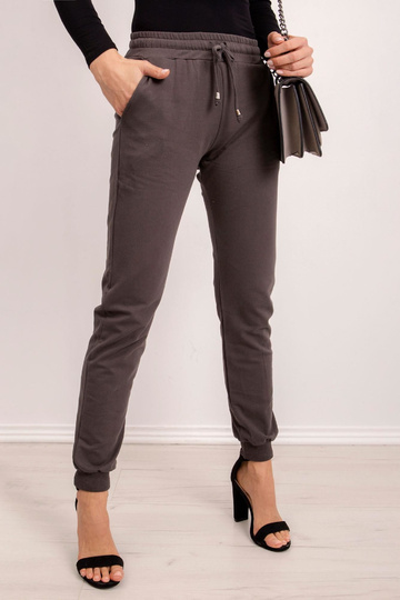 Tumšas haki krāsas bikses... 2