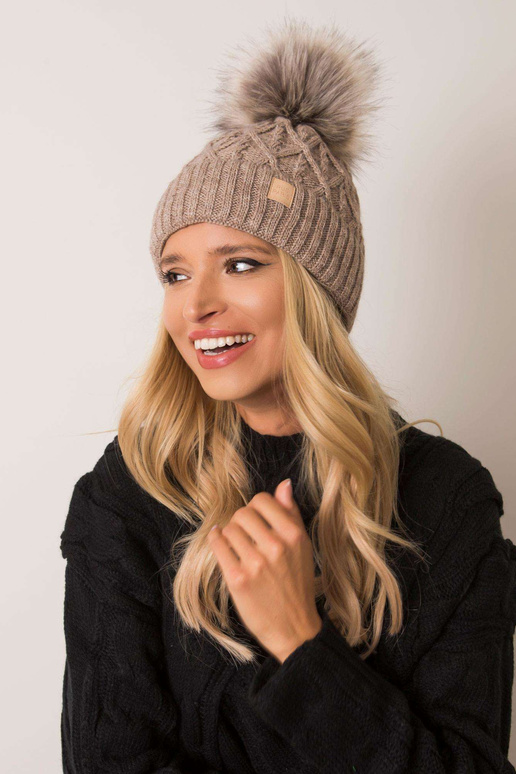 Czapka- JK-CZ-9.74 - tumši bēša