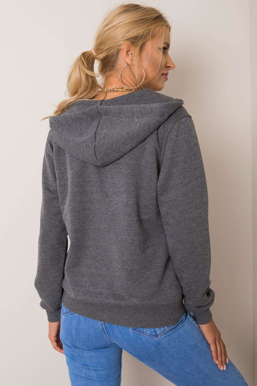 Tumši pelēks melanžs sporta krekls Linda