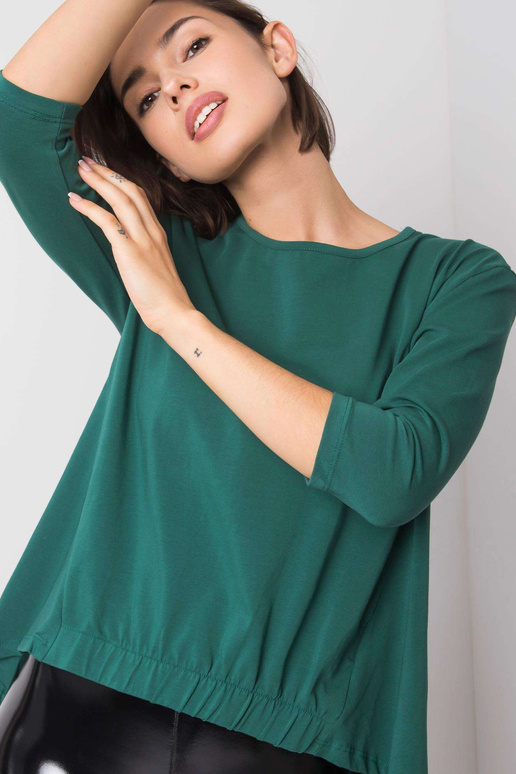 Leksijas tumši zaļa blūze