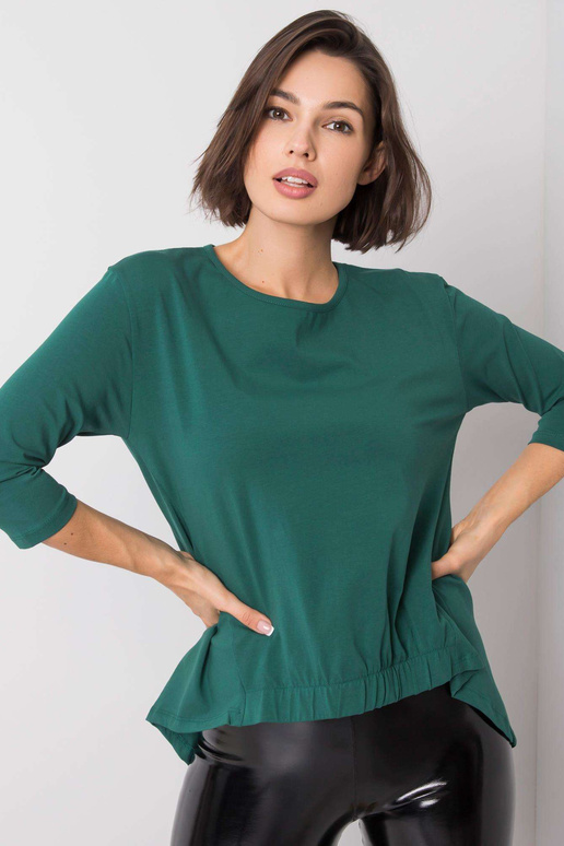 Leksijas tumši zaļa blūze