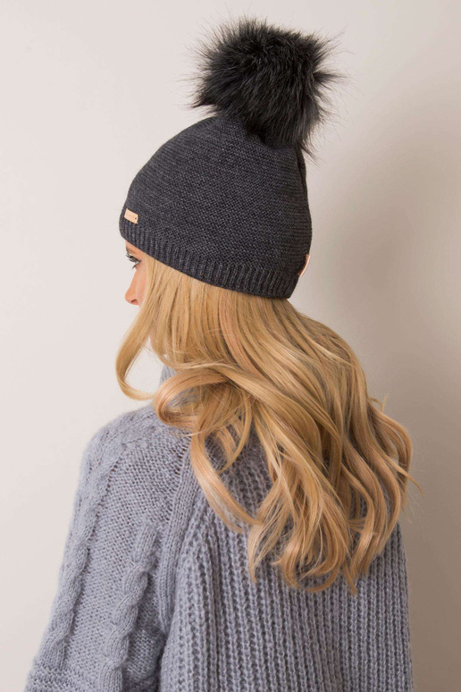 Tumši pelēka ziemas cepure RUE PARIS