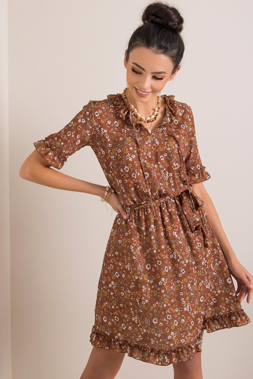 Brūnā Mirellas kleita